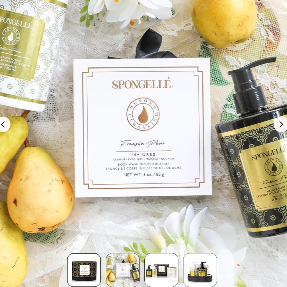 SPONGELLE Freesia Pear Gift Set